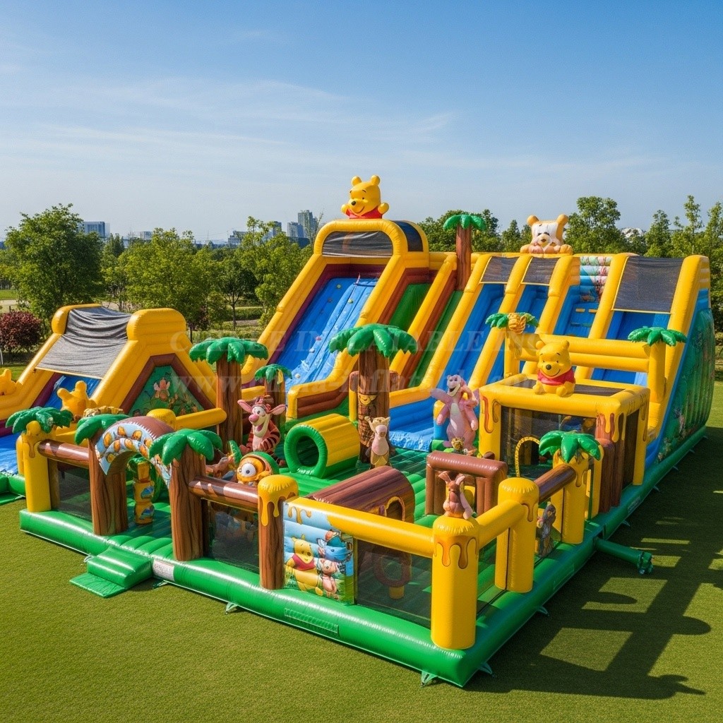 GF2-330 Winnie The Pooh Theme Inflatable Park
