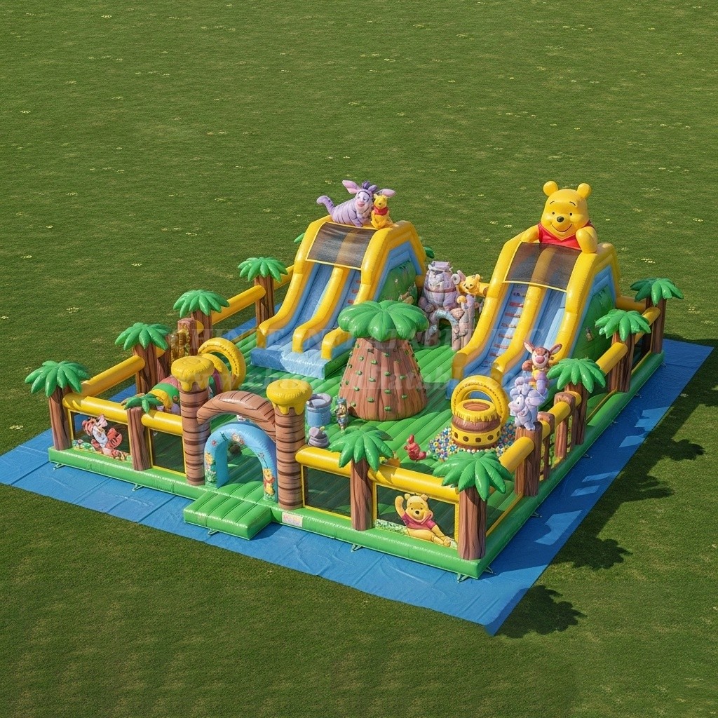 T6-6296 Winnie The Pooh Theme Inflatable Funcity