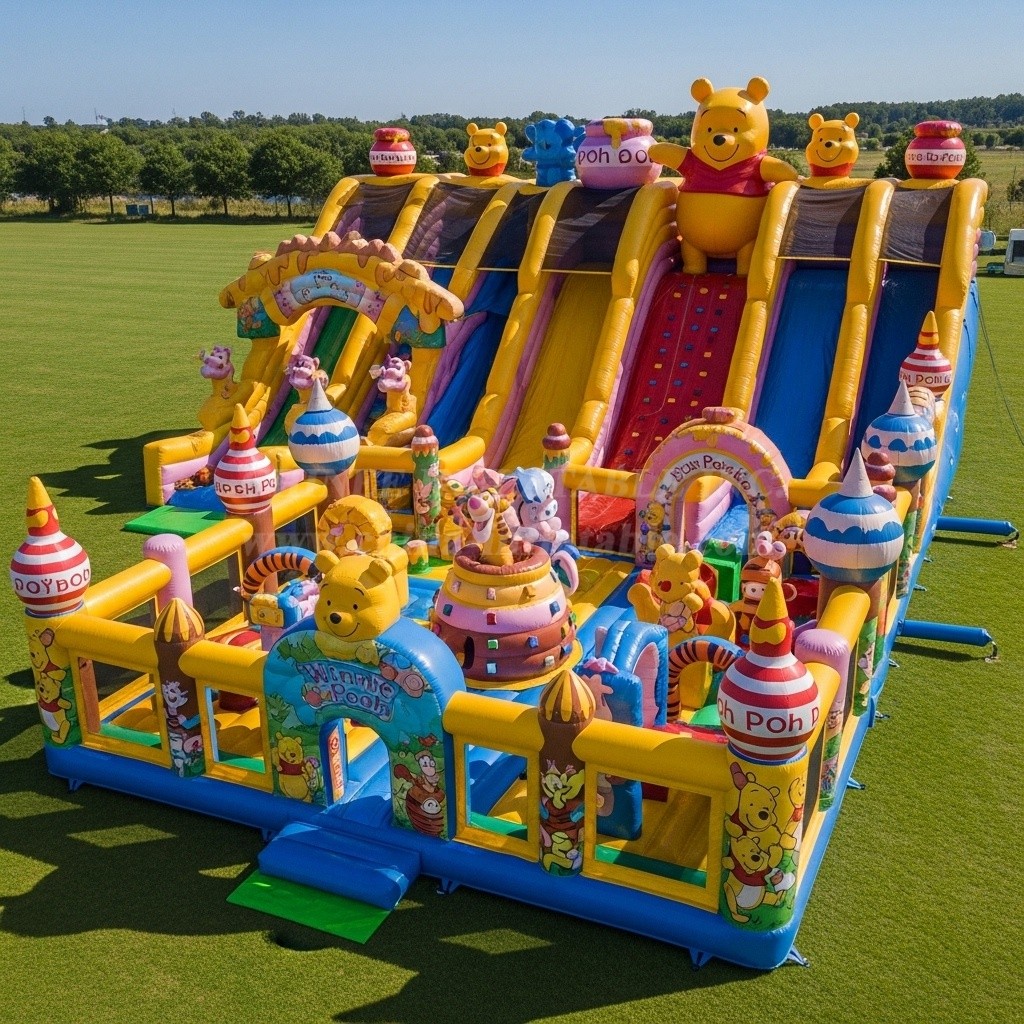 GF2-331 Winnie The Pooh Theme Inflatable Park