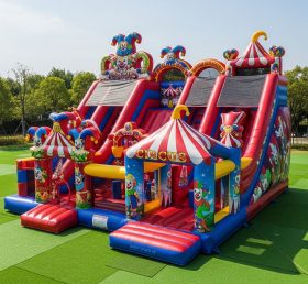 T6-6297 Circus Theme Inflatable Playground
