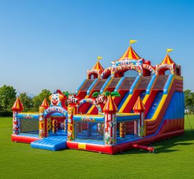 T6-6298 Circus Theme Inflatable Playground