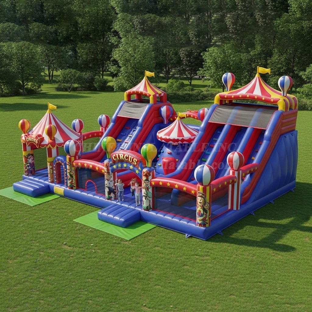 T6-6300 Circus Theme Inflatable Playground