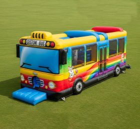 T6-6301 Bus Theme Inflatable Playground
