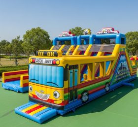 T6-6303 Bus Theme Inflatable Playground