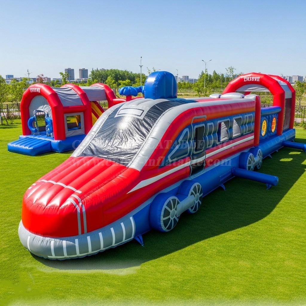 T6-6314 Train Theme Inflatable Playground