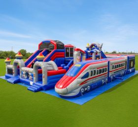 T6-6315 Train Theme Inflatable Playground