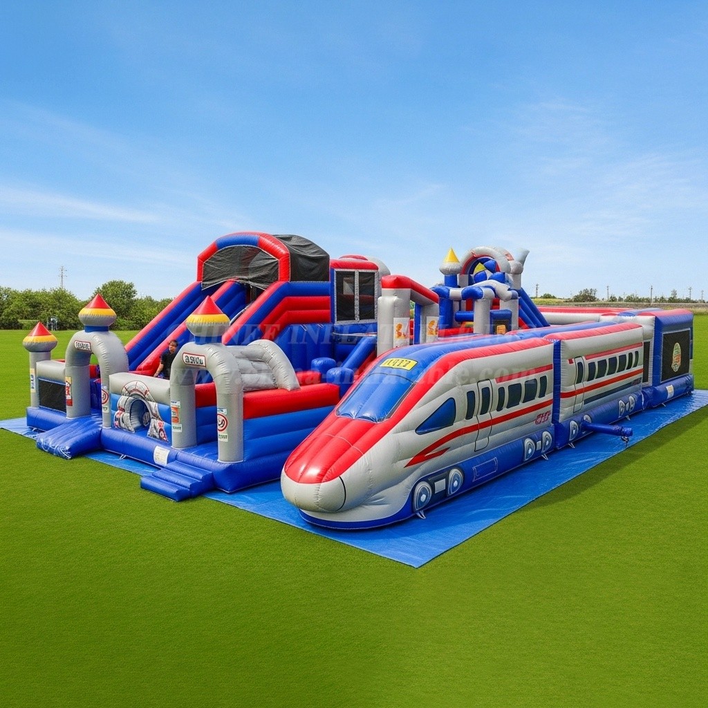 T6-6315 Train Theme Inflatable Playground