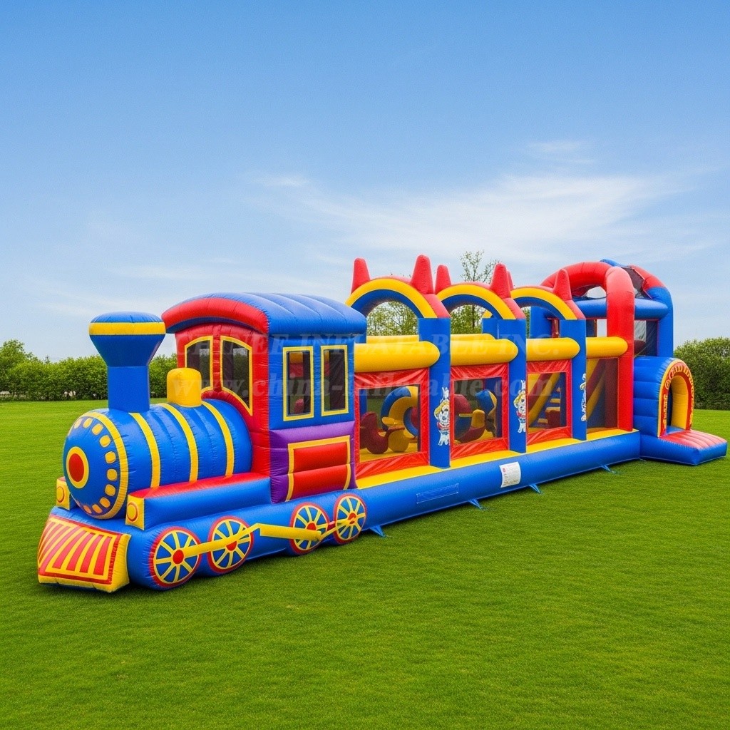 T6-6316 Train Theme Inflatable Playground