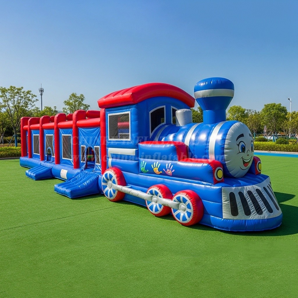 T6-6318 Train Theme Inflatable Playground