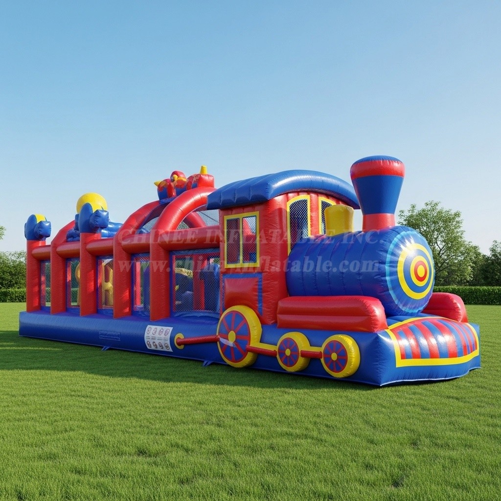 T6-6319 Train Theme Inflatable Playground