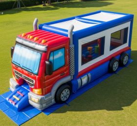 T6-6321 Monster Trucks Theme Inflatable Playground