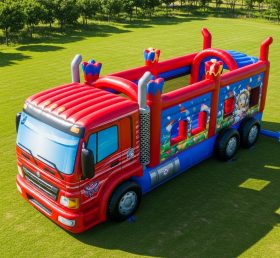 T6-6322 Monster Trucks Theme Inflatable Playground