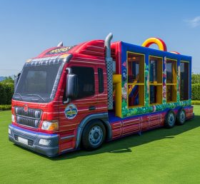 T6-6323 Monster Trucks Theme Inflatable Playground