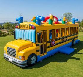 T6-6327 Bus Theme Inflatable Playground