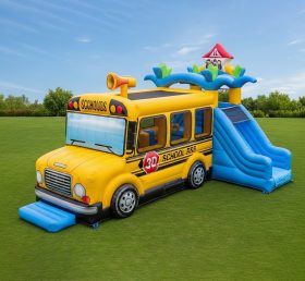 T6-6328 Bus Theme Inflatable Playground