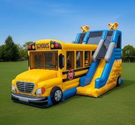 T6-6330 Bus Theme Inflatable Playground