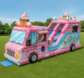 T6-6331 Food Trucks Theme Inflatable Playground