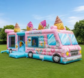 T6-6335 Food Trucks Theme Inflatable Playground