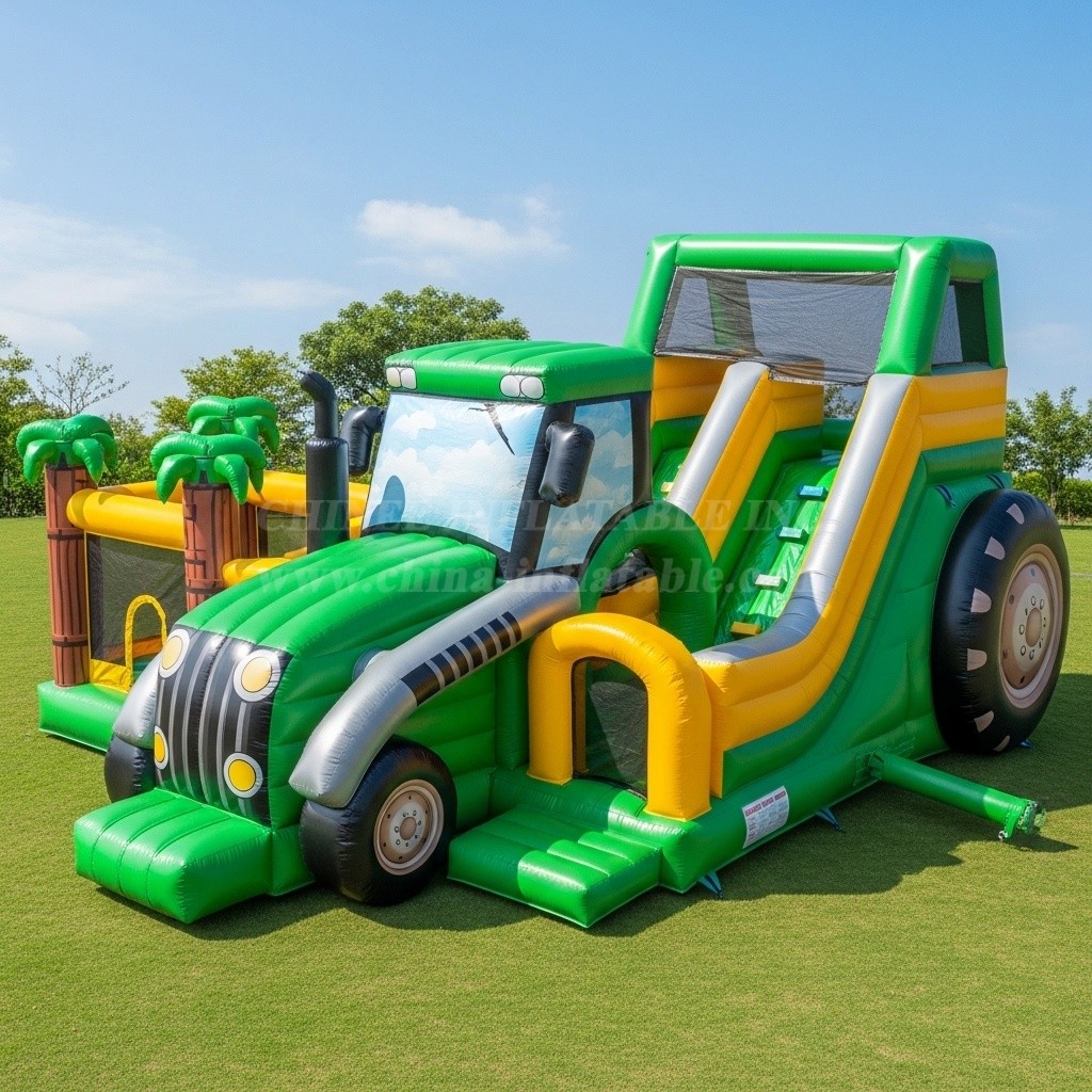 T6-6336 Monster Trucks Theme Inflatable Playground