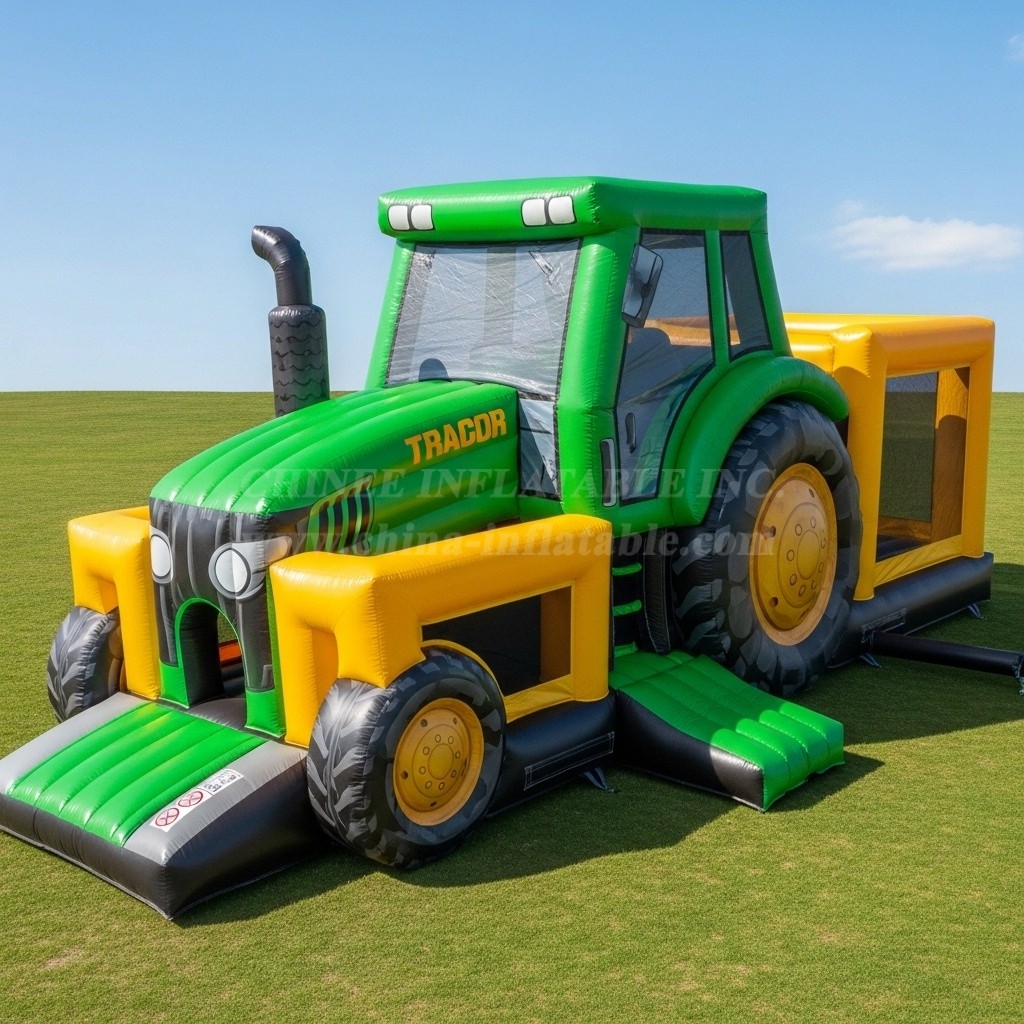 T6-6339 Monster Trucks Theme Inflatable Playground