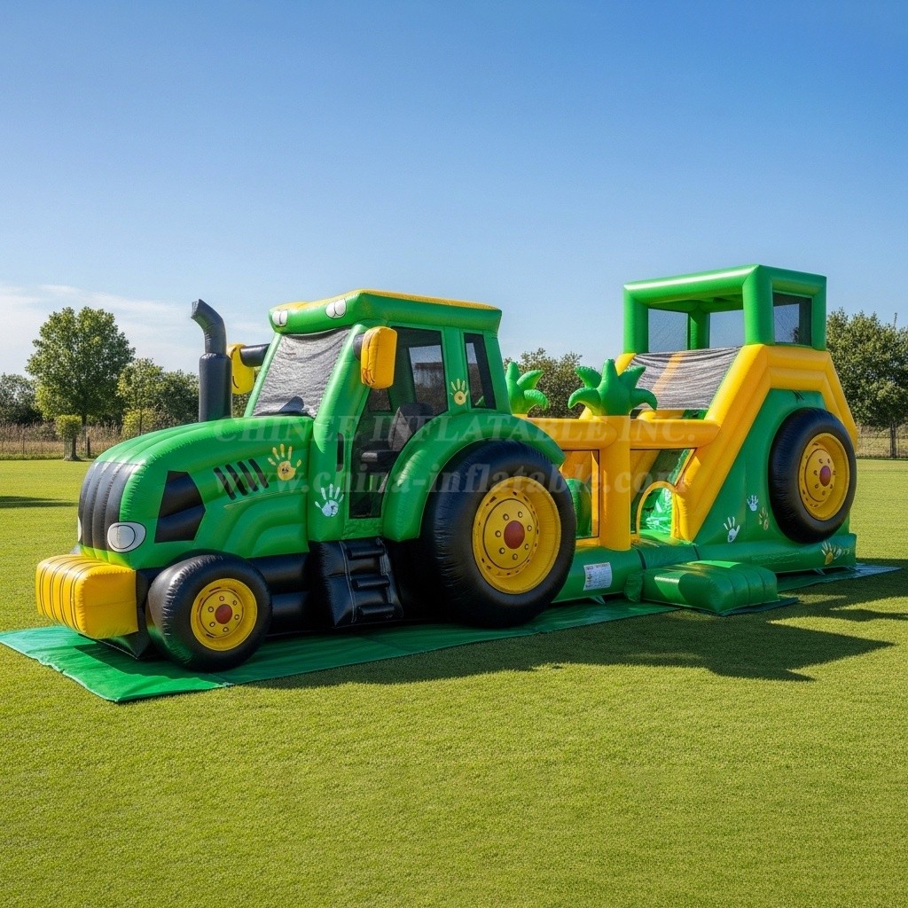 T6-6342 Monster Trucks Theme Inflatable Playground