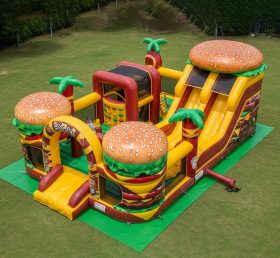 T6-6347 Hamburger Theme Inflatable Playground