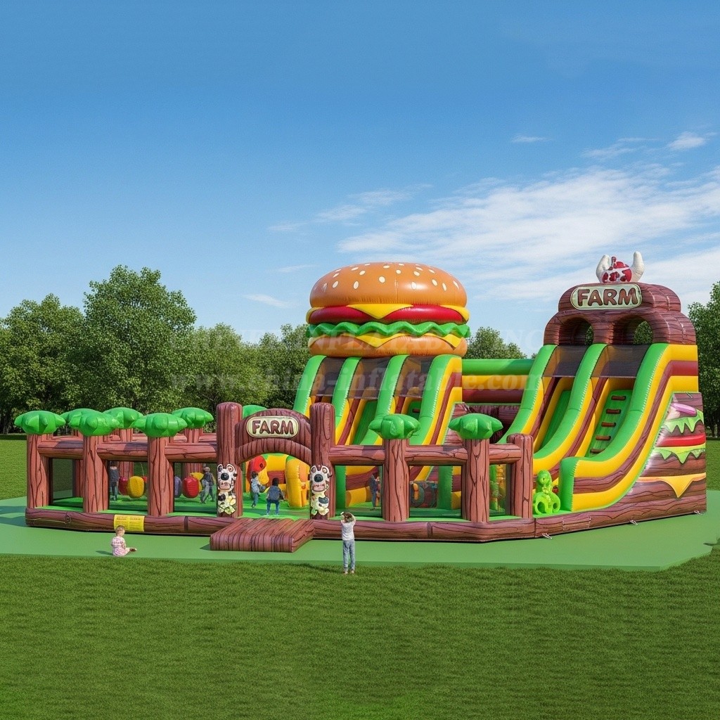 T6-6348 Farm Theme Inflatable Playground