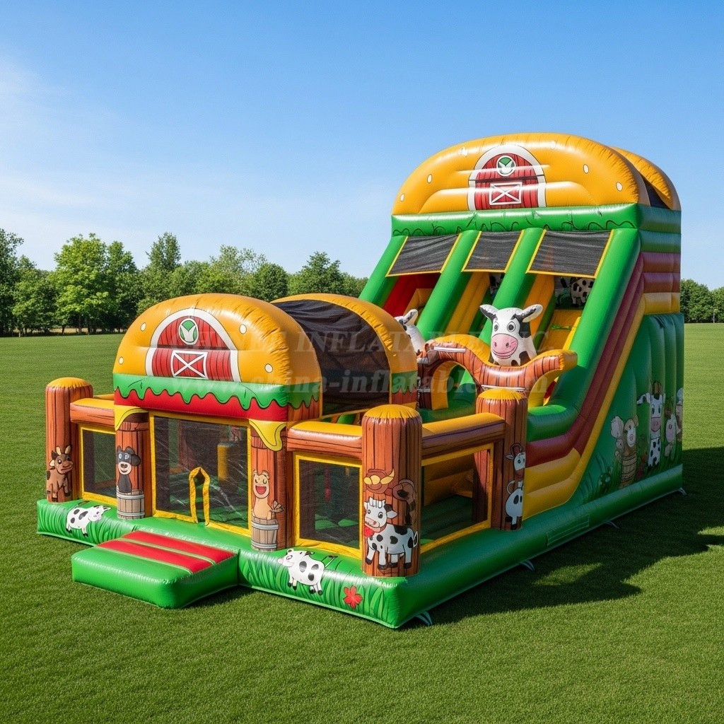 T6-6349 Farm Theme Inflatable Playground