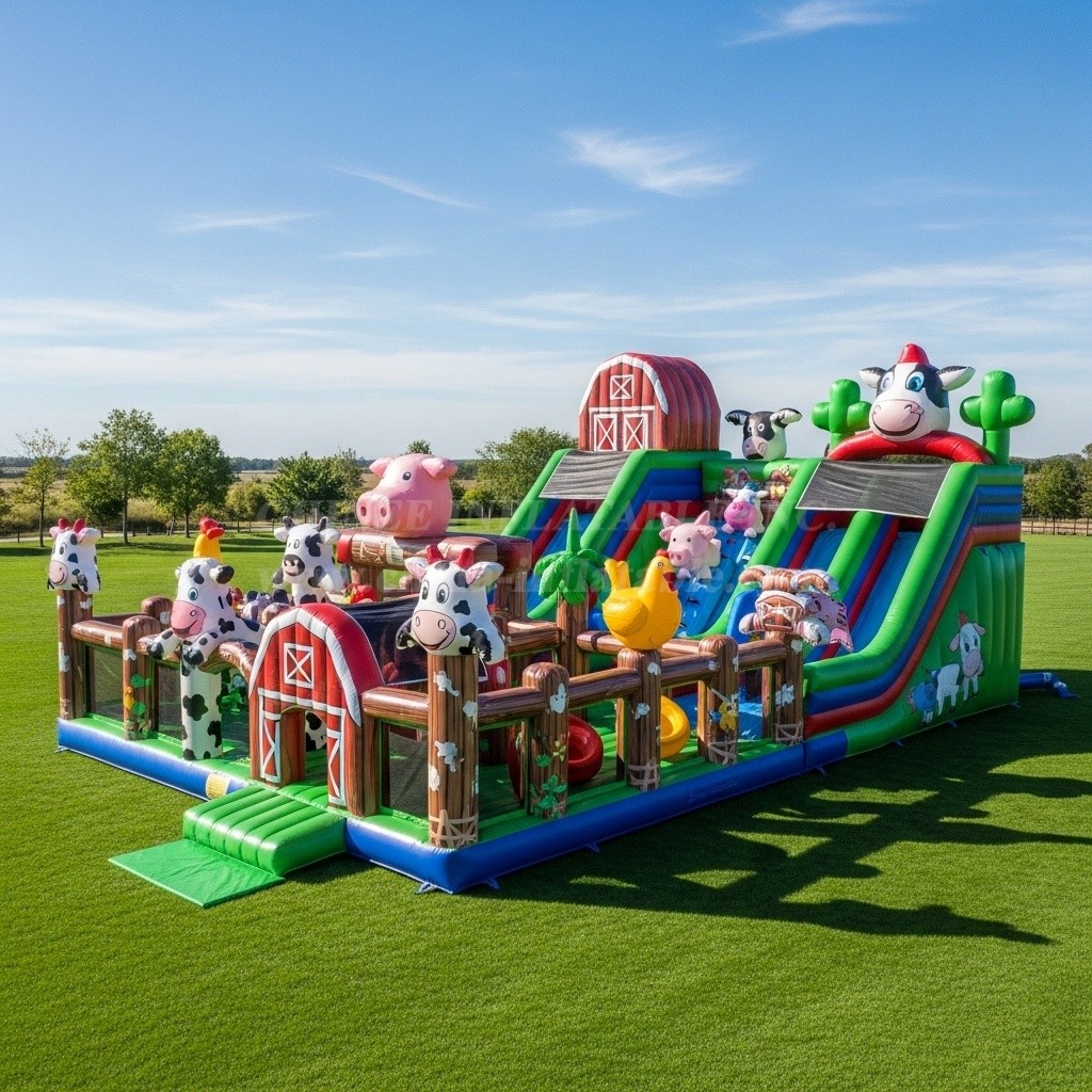 T6-6351 Farm Theme Inflatable Playground