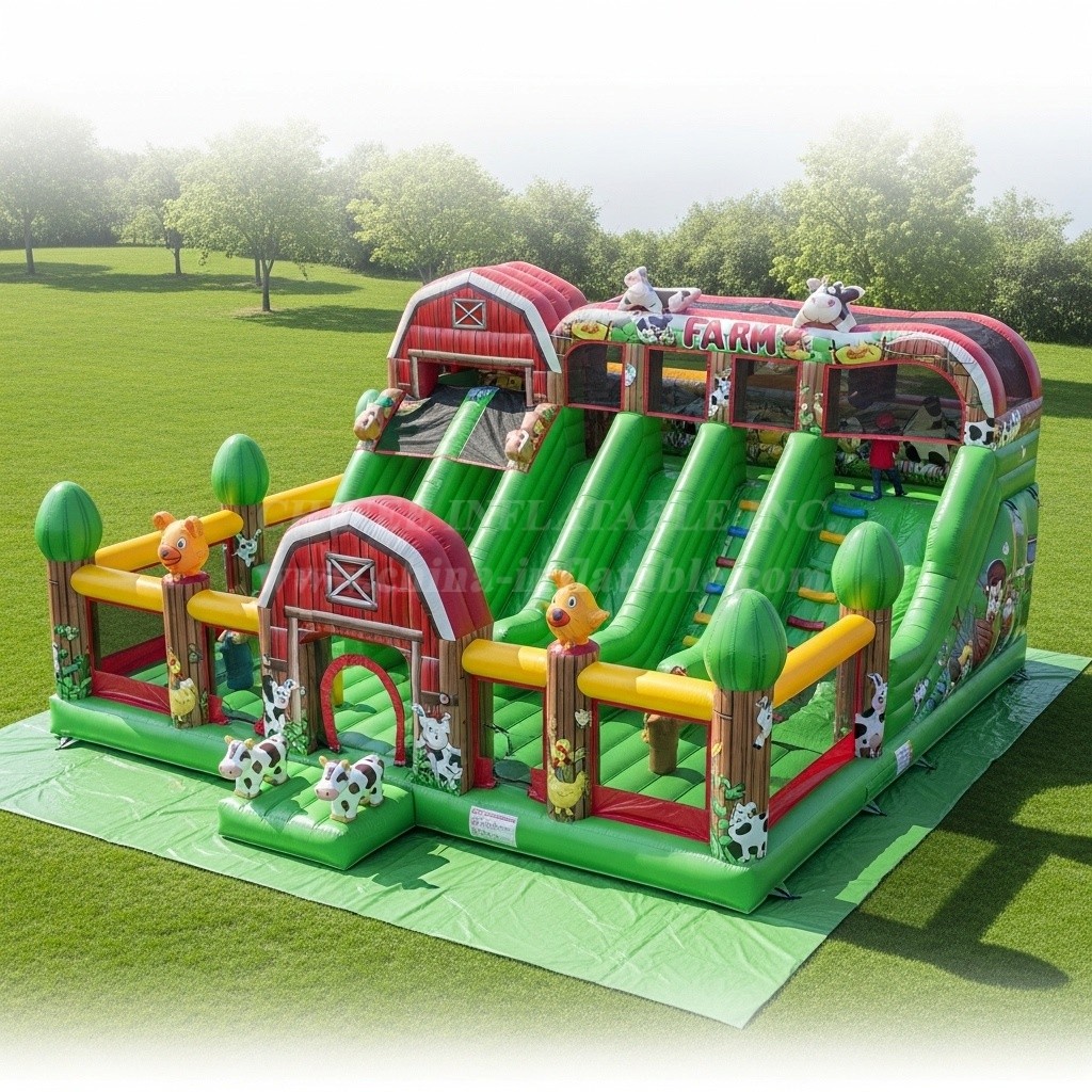 T6-6352 Farm Theme Inflatable Playground