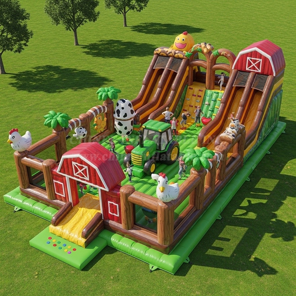 T6-6353 Farm Theme Inflatable Playground