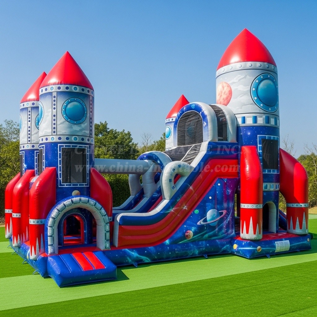 T6-6370 Rocket Theme Inflatable Playground