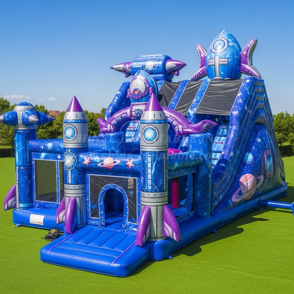 T6-6372 Space Theme Inflatable Playground