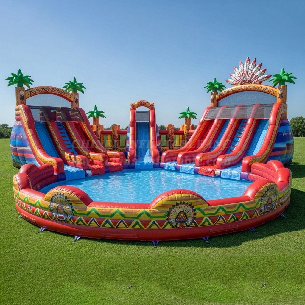 Pool3-227 American Indian Theme Pool Water Park