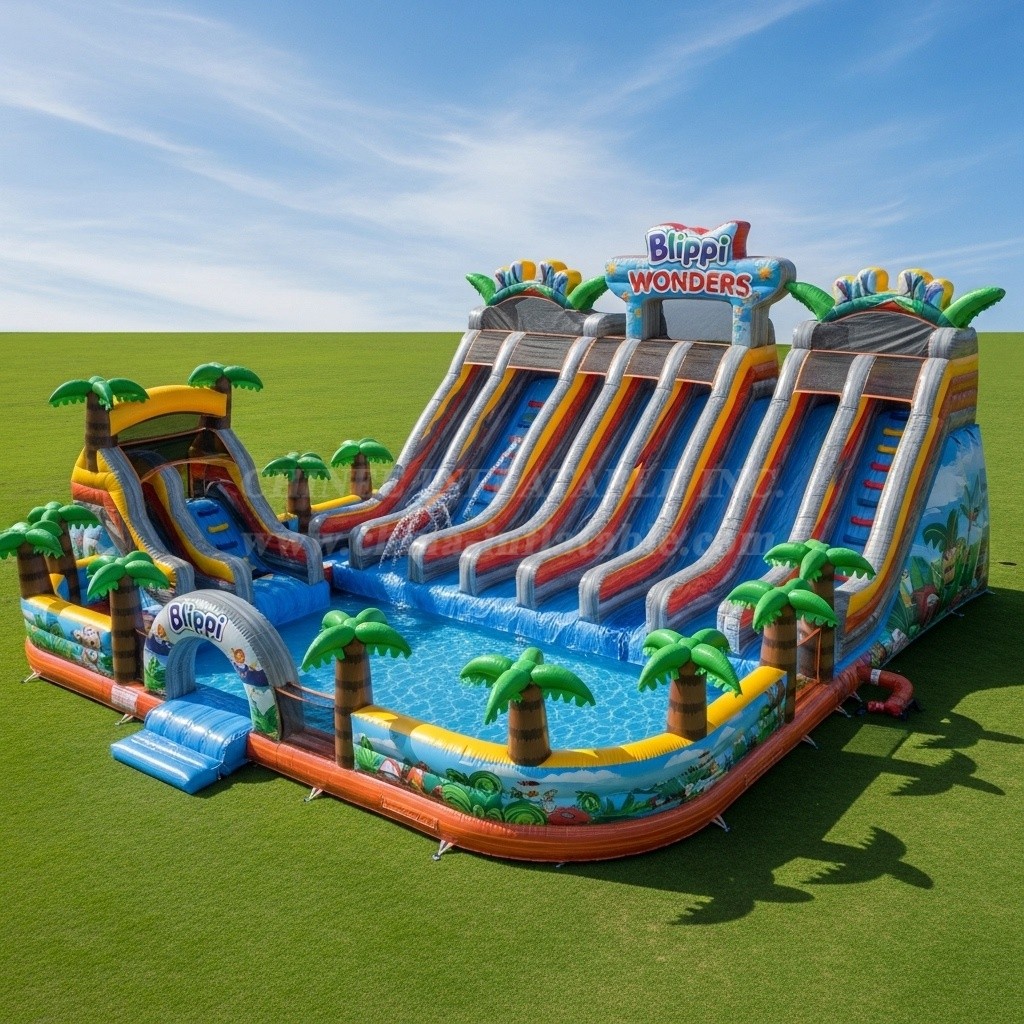 Pool3-237 Blippi Wonders Theme Pool Water Park