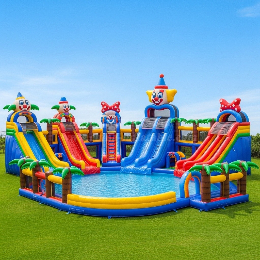 Pool3-248 Clown Theme Pool Water Park