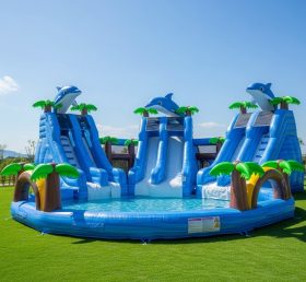 Pool3-259 Dolphin Theme Pool Water Park