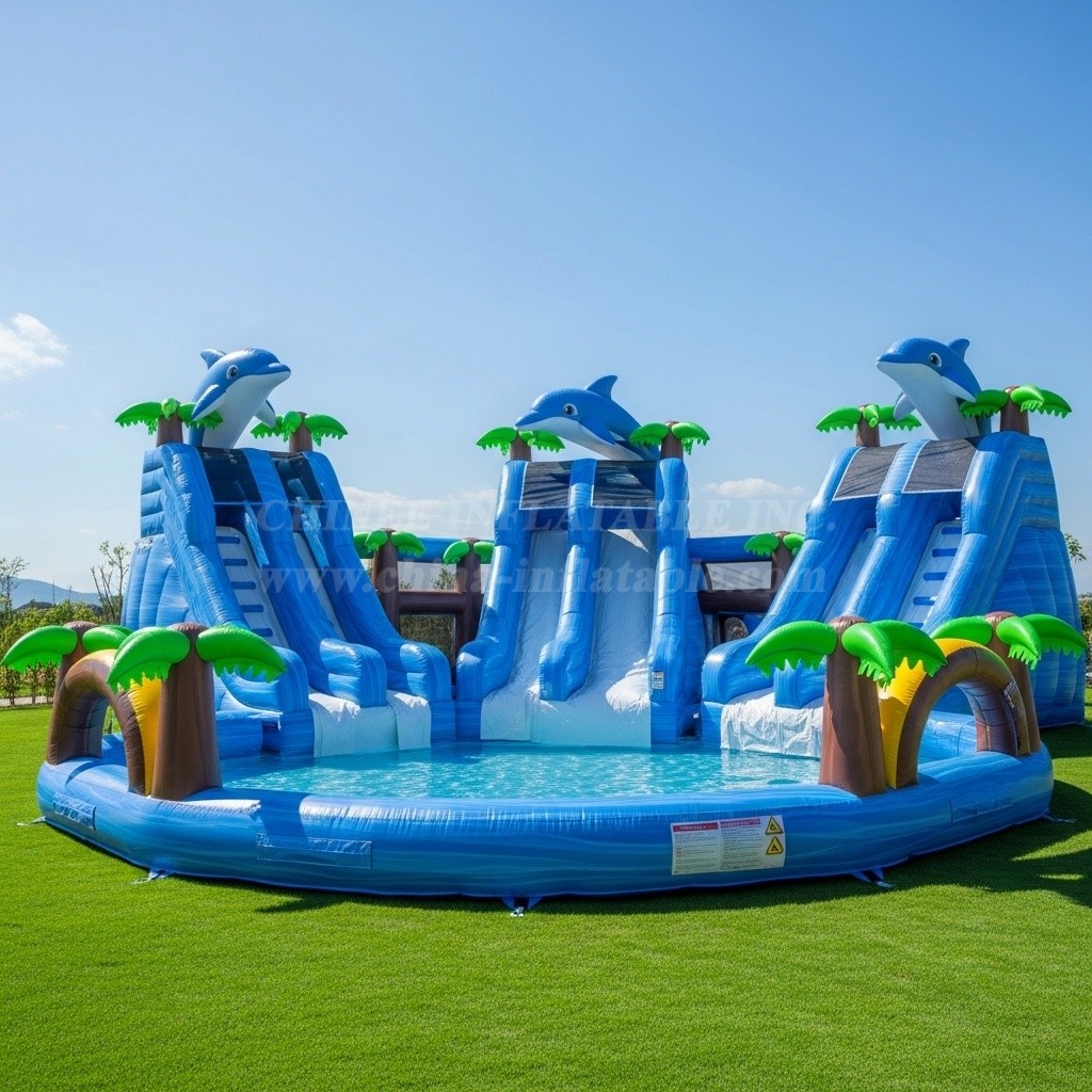 Pool3-259 Dolphin Theme Pool Water Park