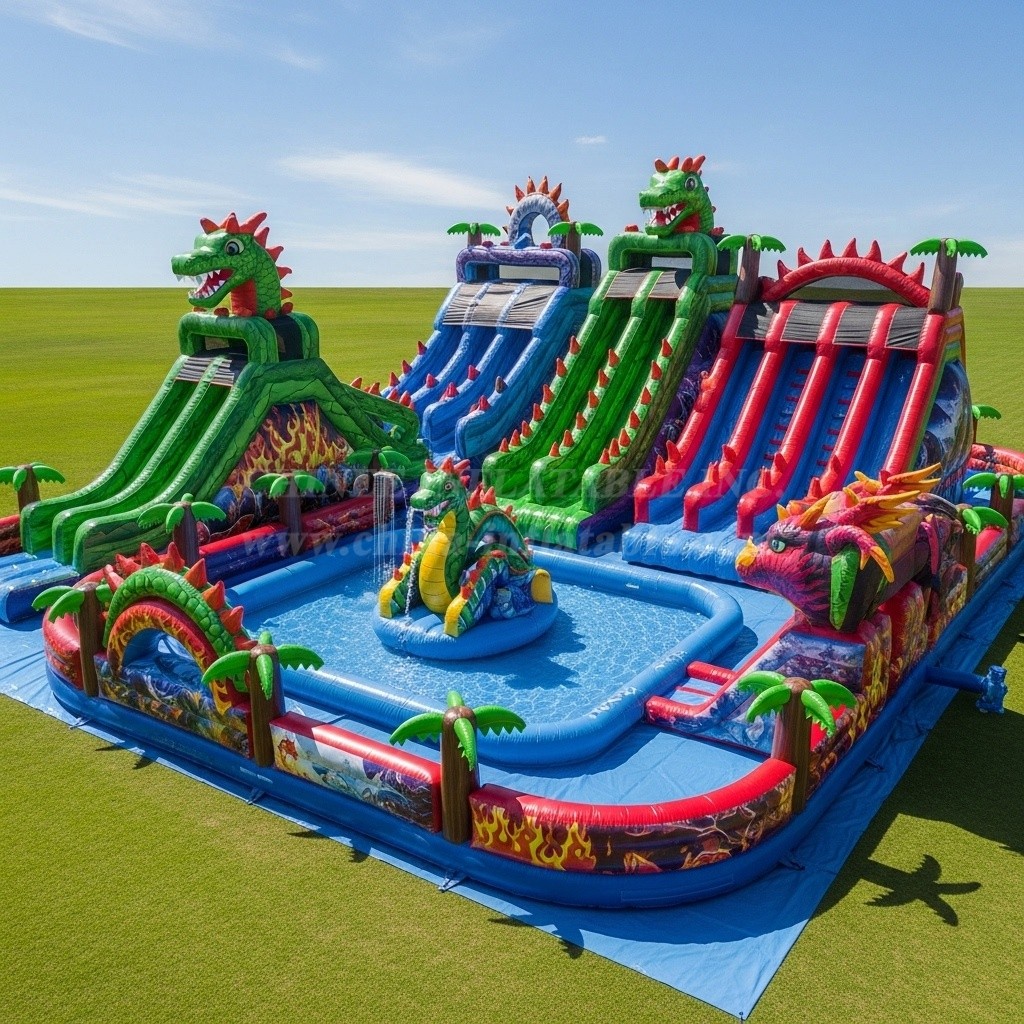 Pool3-273 Dragon Theme Pool Water Park