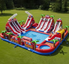 Pool3-280 Firetruck Theme Pool Water Park