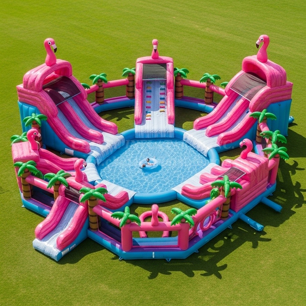 Pool3-281 Flamingo Theme Pool Water Park