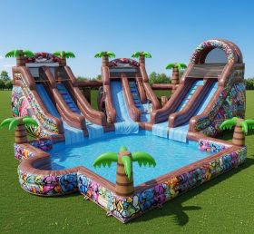 Pool3-287 Graffiti Theme Pool Water Park