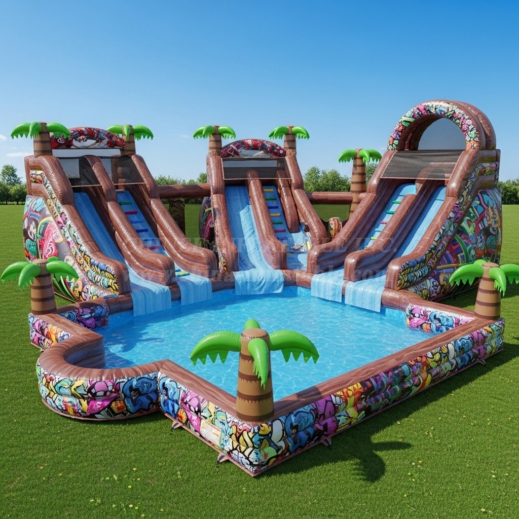 Pool3-287 Graffiti Theme Pool Water Park