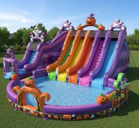 Pool3-289 Halloween Theme Pool Water Park