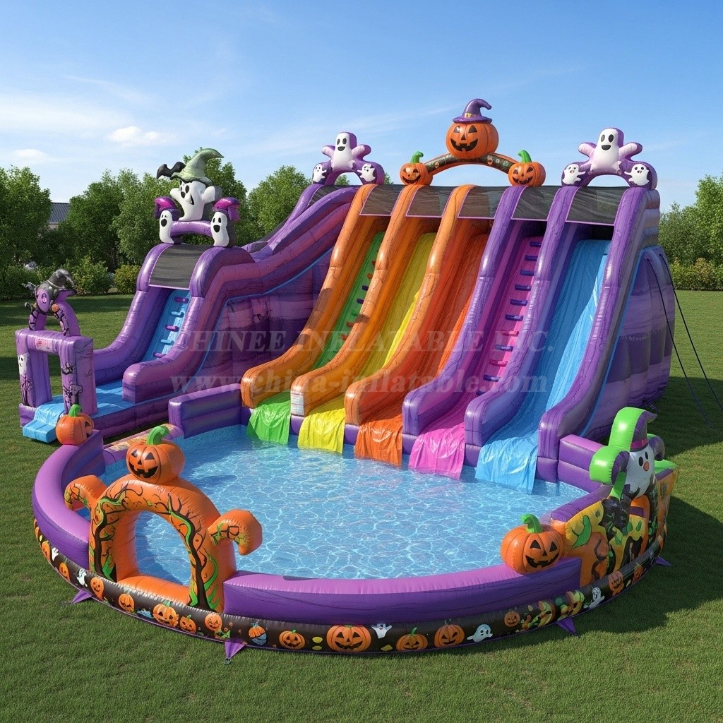 Pool3-289 Halloween Theme Pool Water Park