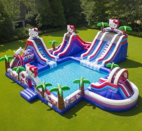 Pool3-291 Hello Kitty Theme Pool Water Park