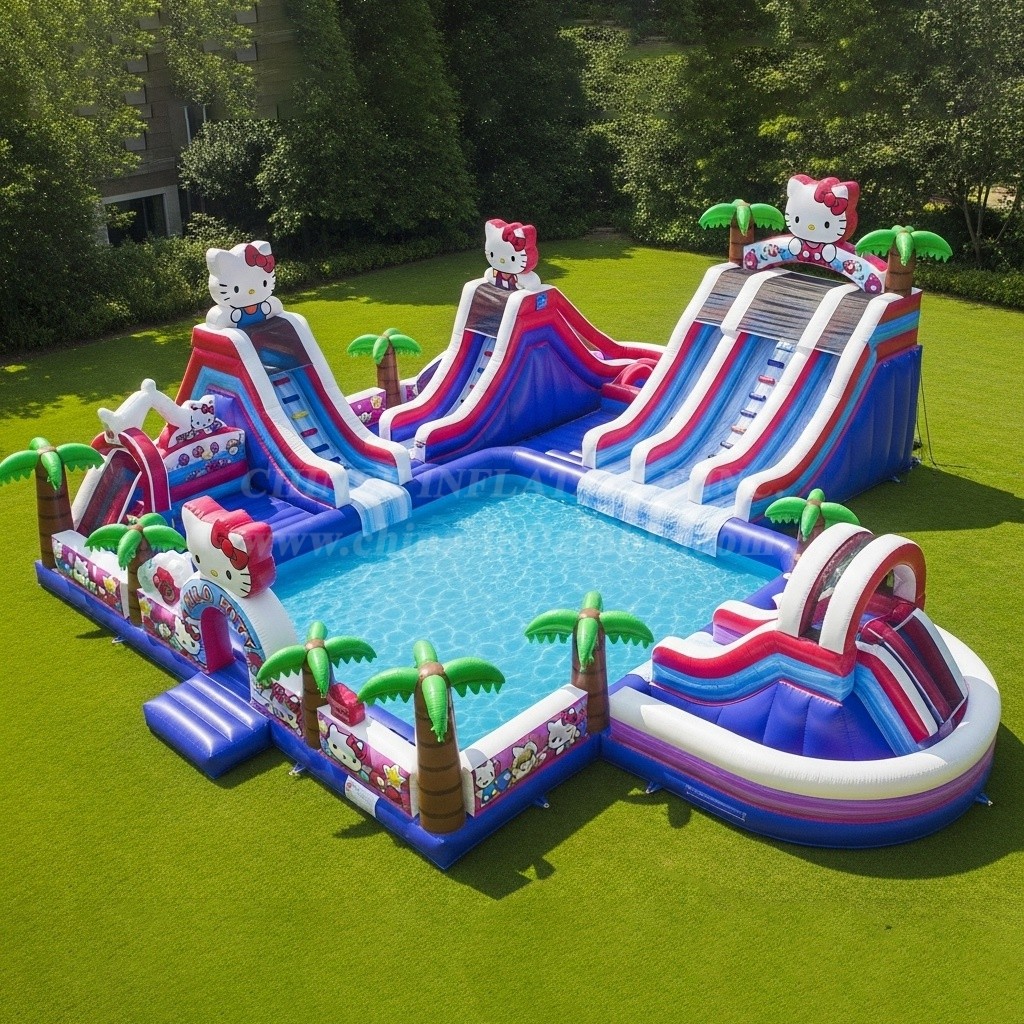Pool3-291 Hello Kitty Theme Pool Water Park