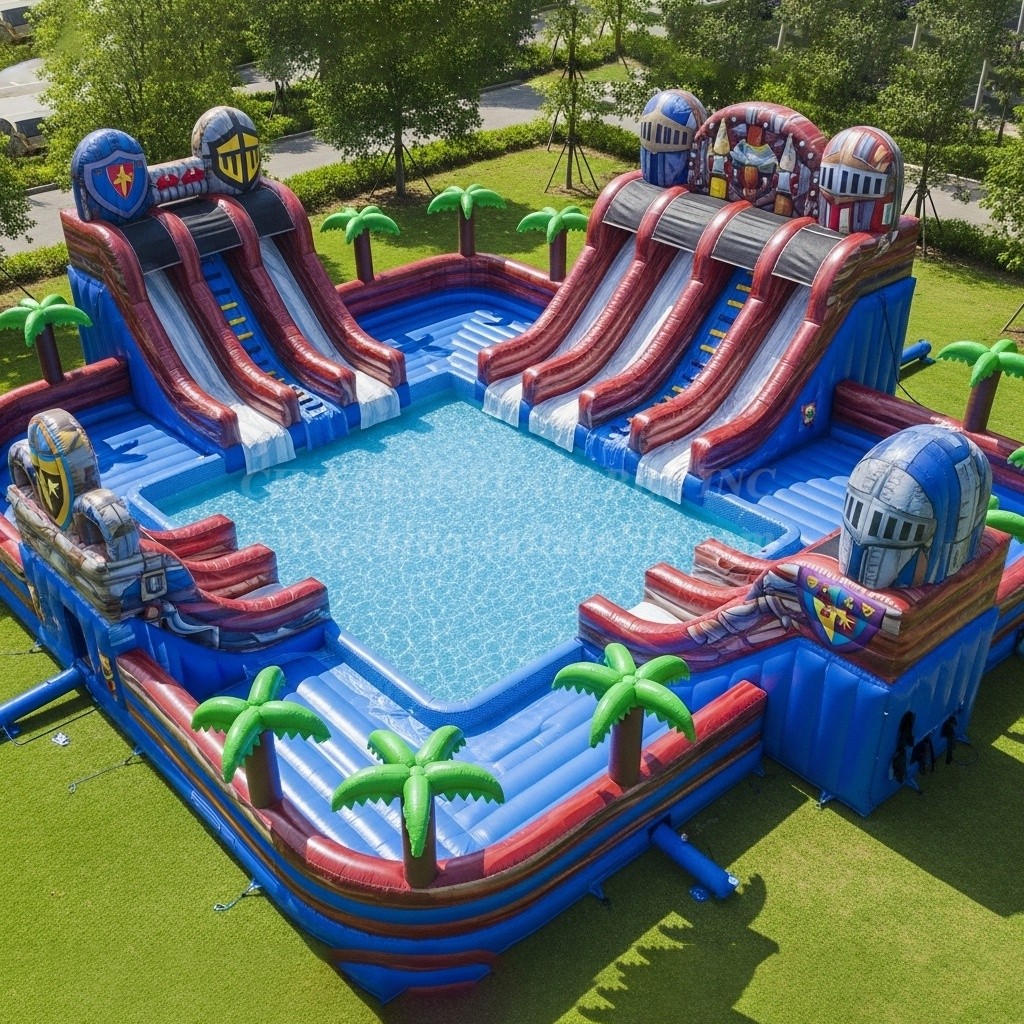 Pool3-292 Knight Theme Pool Water Park