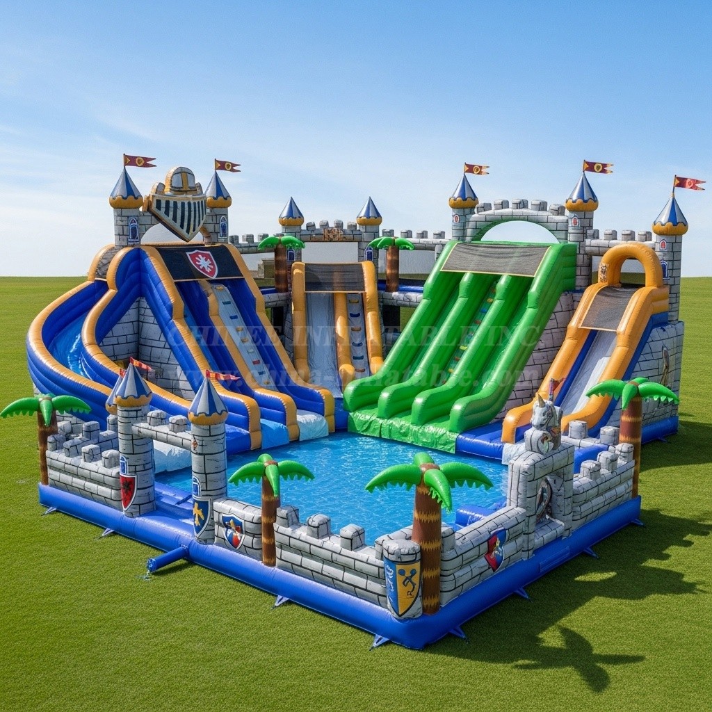 Pool3-294 Knight Theme Pool Water Park