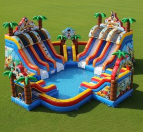 Pool3-306 Looney Tunes Theme Pool Water Park